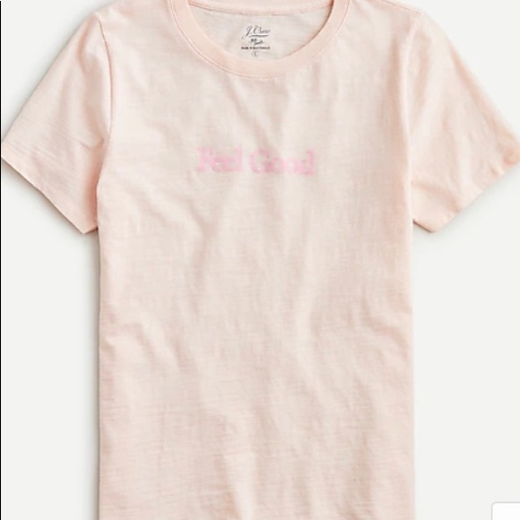 NWT- J.Crew Pink Vintage Cotton T-Shirt - Picture 3 of 8